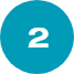 Círculo azul con un número 2 en blanco dentro