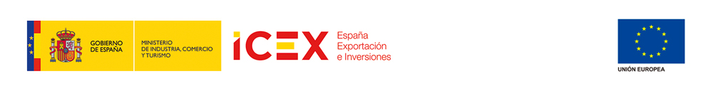 Logos del Ministerio de Industria, ICEX y el FEDER