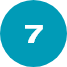 Círculo azul con el número siete dentro