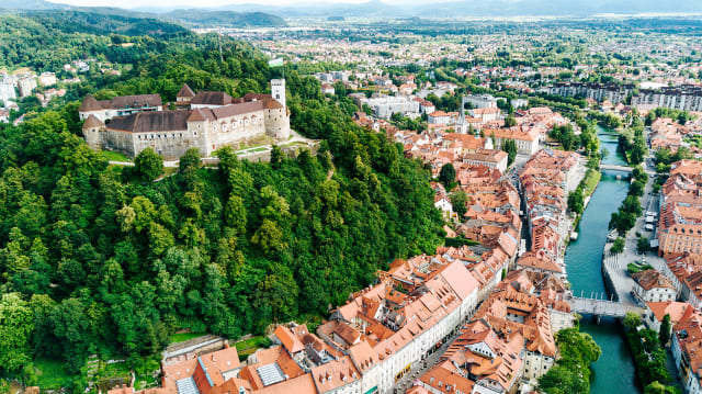 Vista aérea de Liubliana