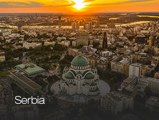 Vista panorámica de Serbia