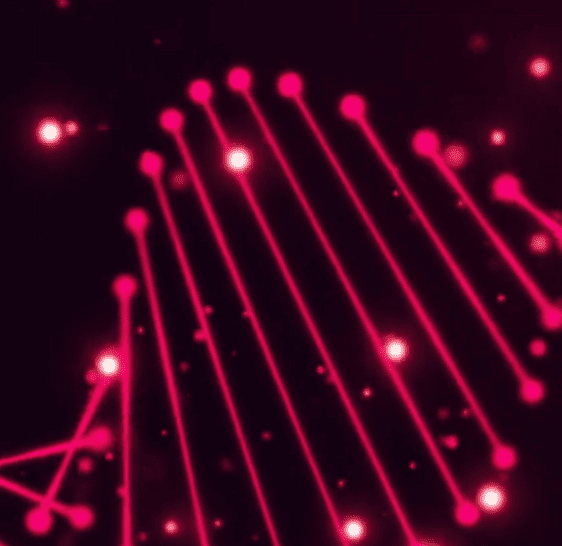 cadena de adn rosa