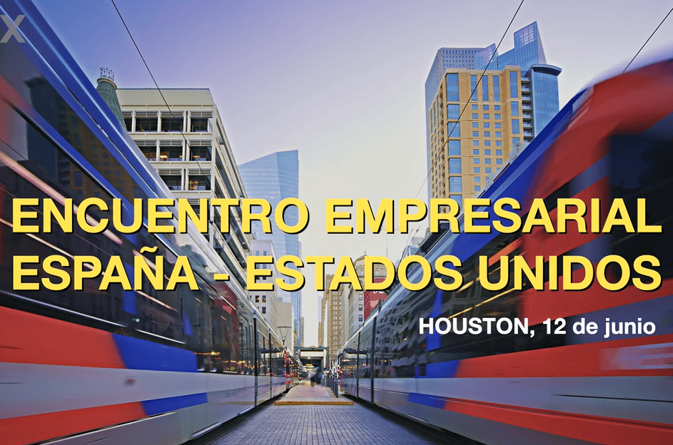 vídeo promocional para las empresas que participan en el Encuentro Empresarial España Estados Unidos con imágenes de recurso y el consejero explicando las oportunidades de negocio