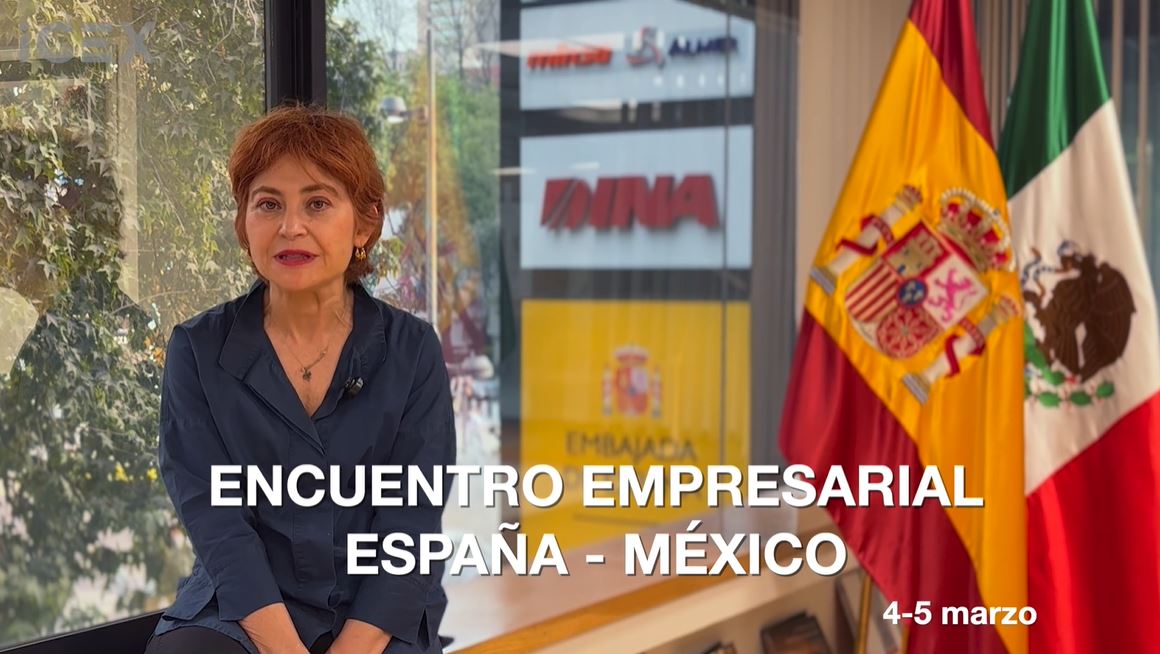 La consejera económica y comercial de España en México, María Peña, nos cuenta por qué hay que asistir al Encuentro Empresarial España-México, y nos desvela las ventajas estratégicas del mercado mexicano.