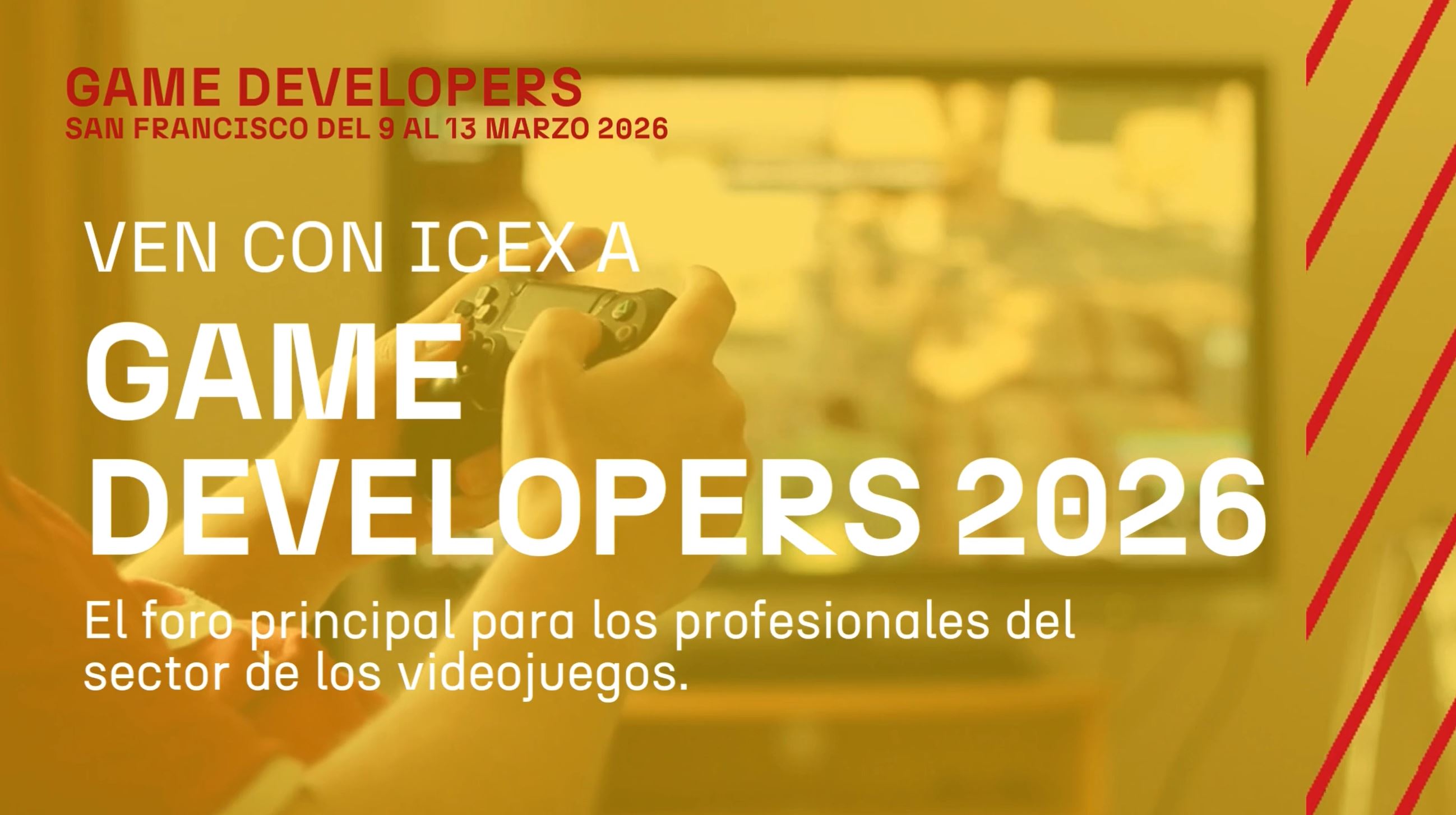 Ven con ICEX a Game Developers 2026, el foro principal para los profesionales del sector de los videojuegos.