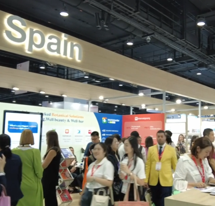 Imágen de ambiente del Pabellón España en la feria Vitafoods Asia Bangkok