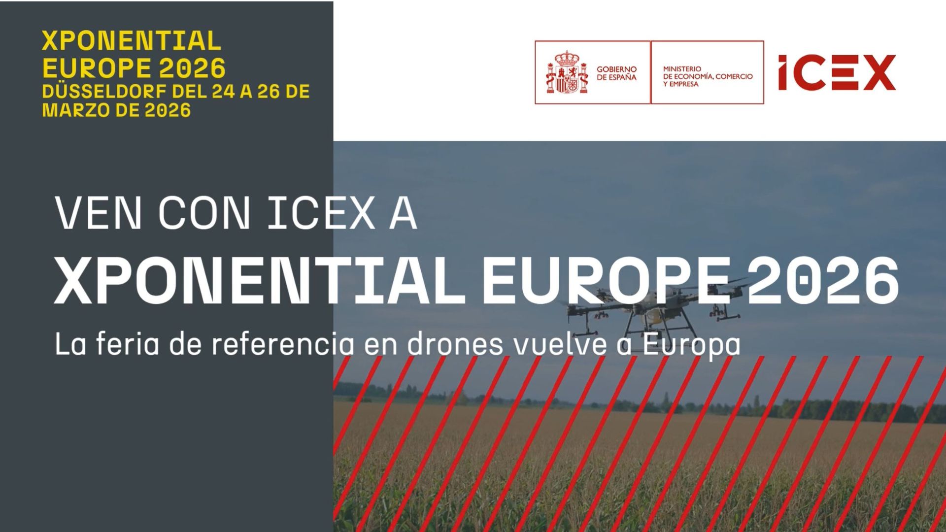 En este vídeo descubrirás las ventajas de asistir a Xponential Europe 2026 con ICEX.