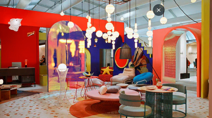 muebles y elementos en Exposición diseño español Downtown Design