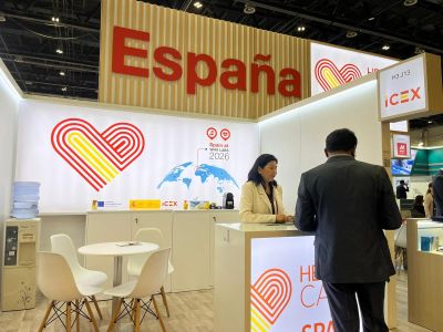Imagen de ambiente del Pabellón España en WHX Labs Dubái 2026