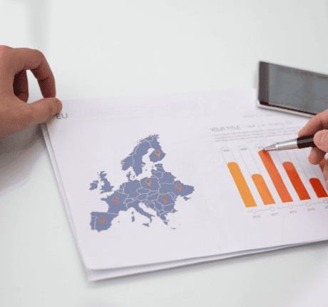 Un gráfico personalizado de distribución estadística en ICEX