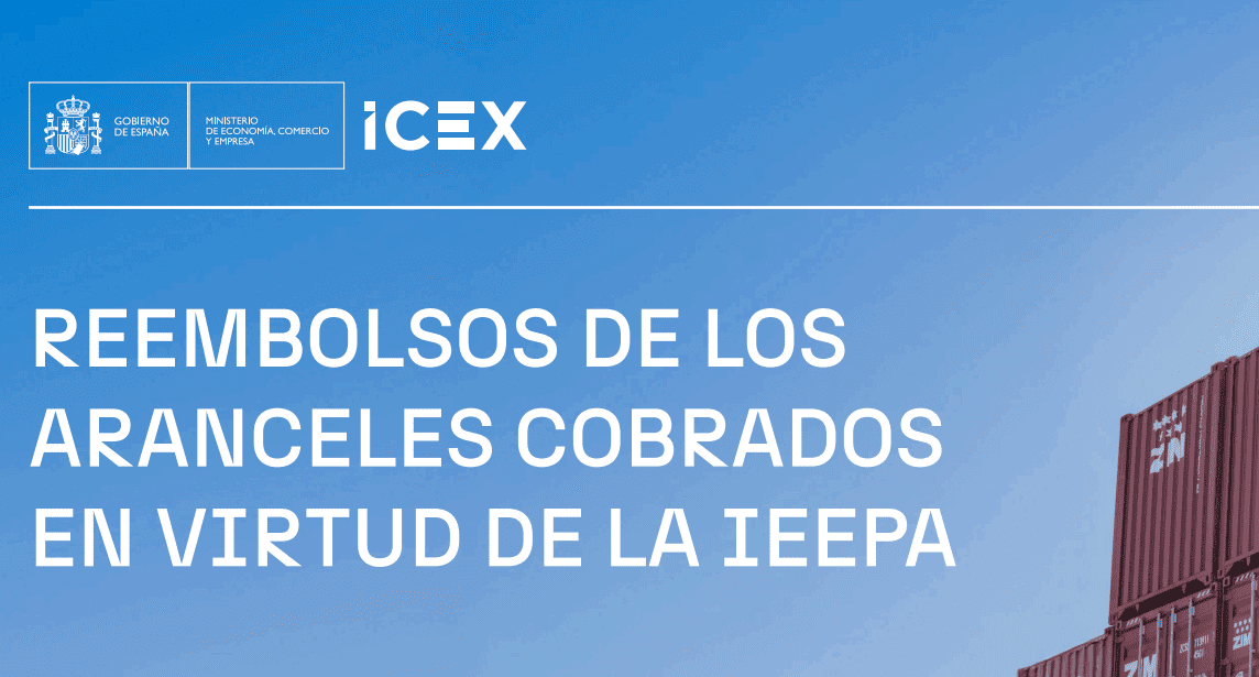 portada de la infografía sobre el reembolsos de los aranceles cobrados en virtud de la IEEPA