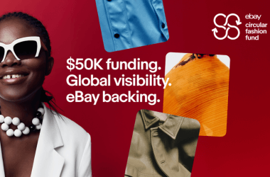 Imagen de un anuncio de eBay con el lanzamiento de su iniciativa de moda circular en Europa y Norteamérica