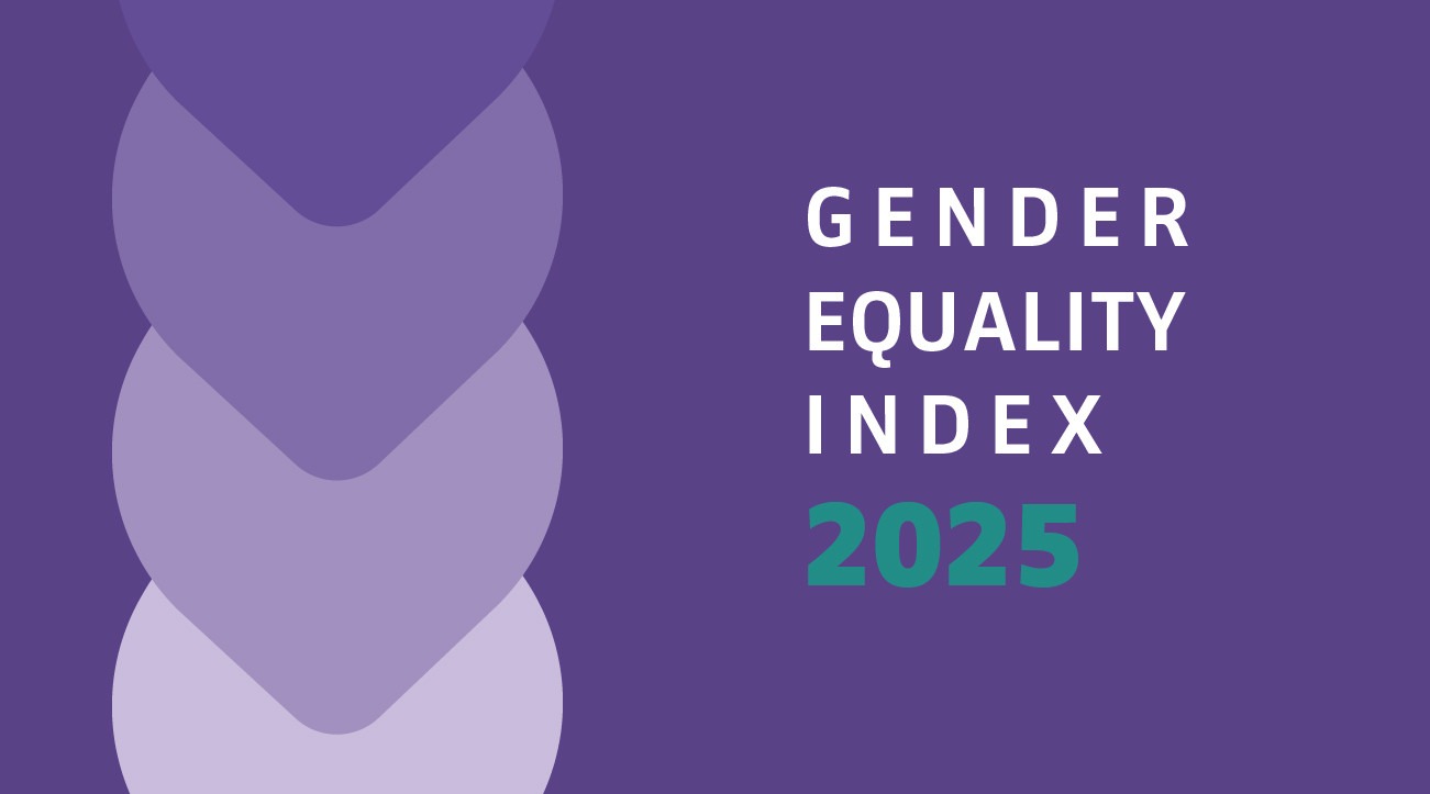 Portada del índice EIGE (Gender Equality Index) de 2025, que ofrece un mapa exhaustivo de las brechas de género en la UE y en los Estados miembros.