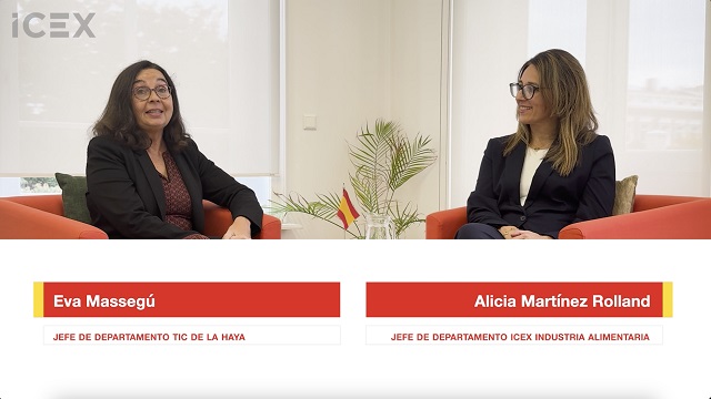 Mujeres JD de Tic en La Haya y JD ICEX Industria alimentaria