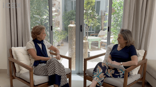 La Agregada Comercial de Arabia Saudí con Carmen Guzmán del Banco Sab