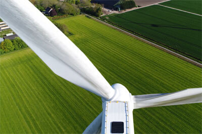 Vista desde un aerogenerador