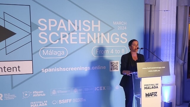 Elisa Carbonell, consejera delegada de ICEX, en el acto de inauguración