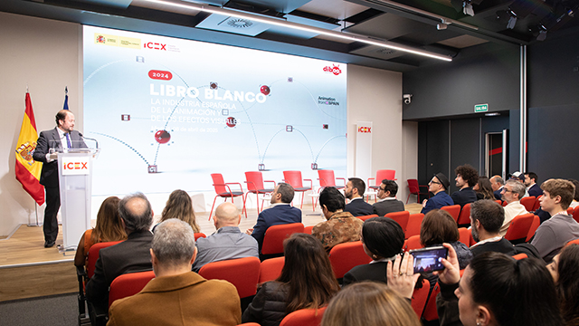 El director general de Internacionalización de la Empresa de ICEX, Pablo Conde, en la presentación del Libro Blanco