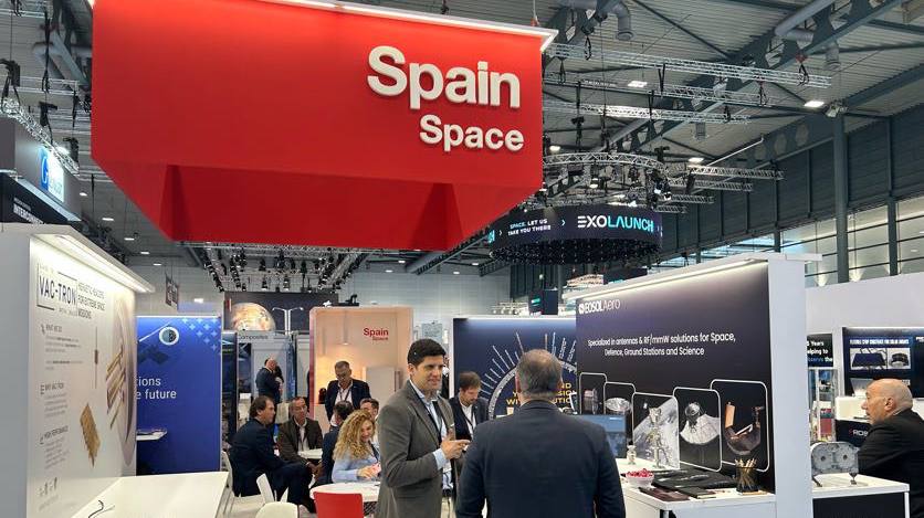 vista de un estand del pabellón español