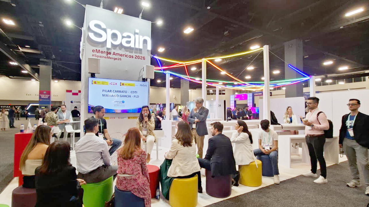 estand del pabellón español