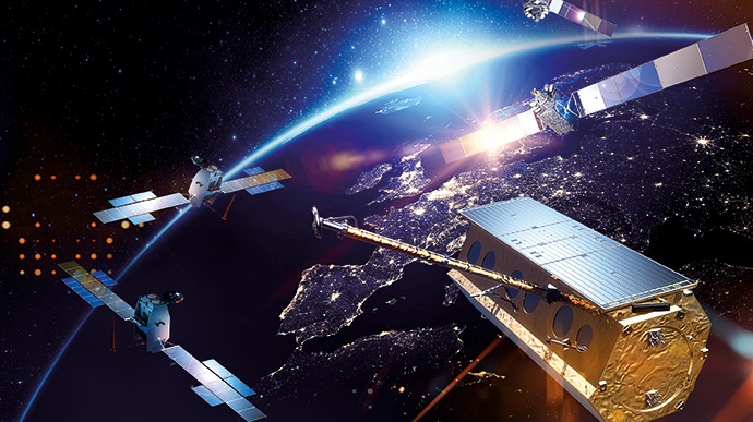 imagen de la tierra desde un satélite