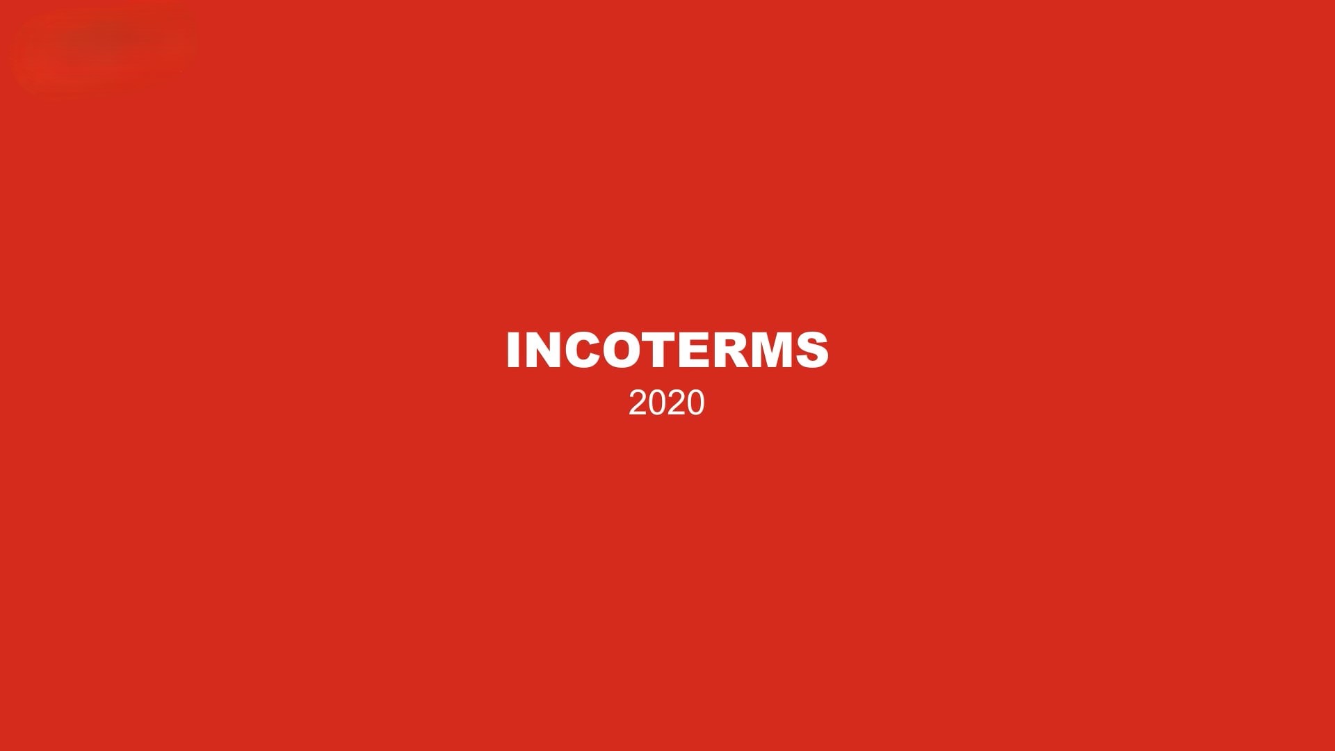 Incoterms 2020