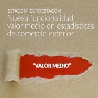 Nueva funcionalidad valor medio en estadíticas de comercio exterior