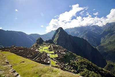 Beautiful Machu Picchu in Afternoon Sun