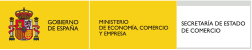 rectángulo amarillo y blanco con escudo de España