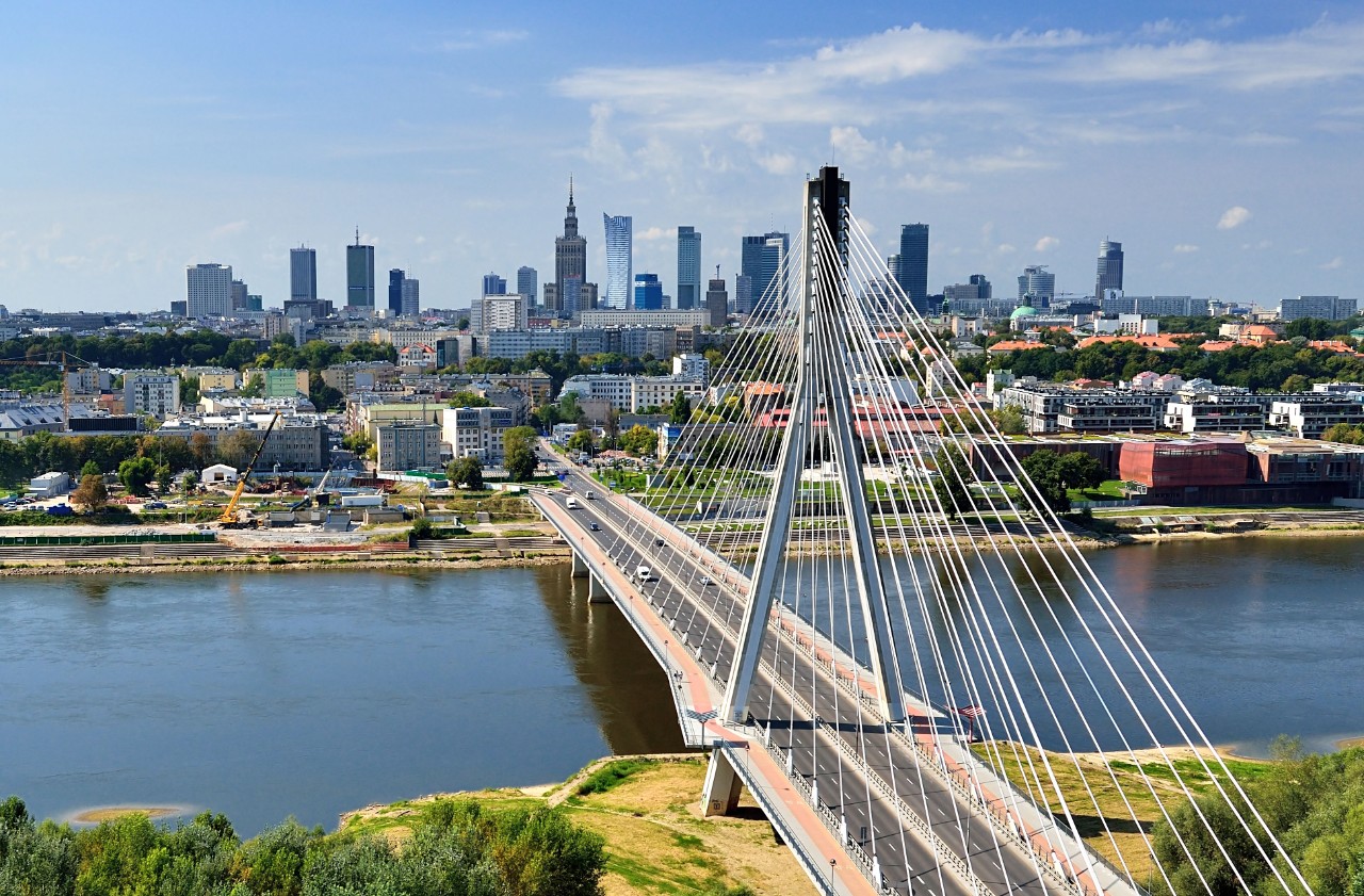 Warsaw - bird's-eye view.