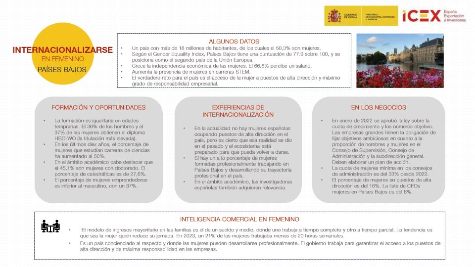 Principales conclusiones del estudio de internacionalización con perspectiva de género