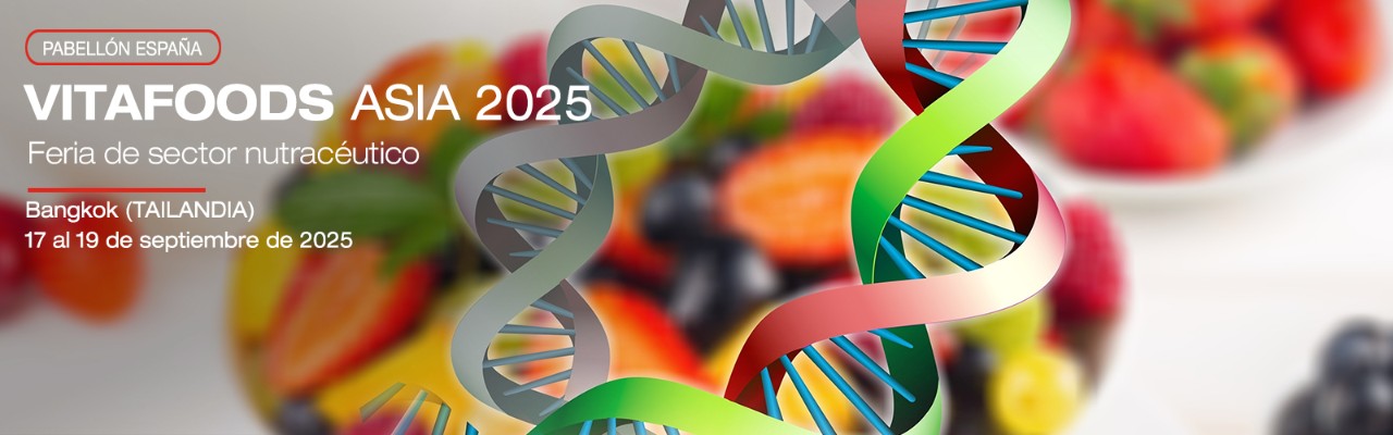 banner para carrusel promocionando la feria de nutracéuticos Vitafoods Asia 2025