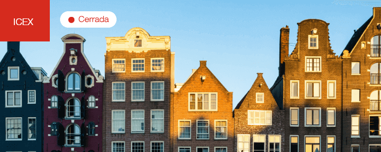 Bloques de pisos y casas típicas de Países Bajos con un filtro gris. La convocatoria de Desafía Foodtech está cerrada